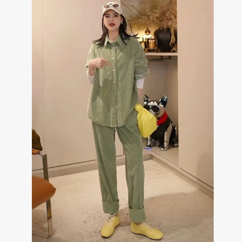 【多多还是多多】基础款宽松灯芯绒休闲套装NH-S25604/S25605