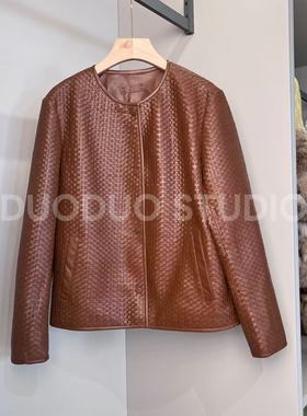 【多多还是多多】进口编织皮皮衣QZ-25197