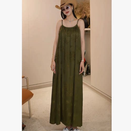 【多多还是多多】气质印花吊带前后两穿连衣裙25-AMU-2D26YL883