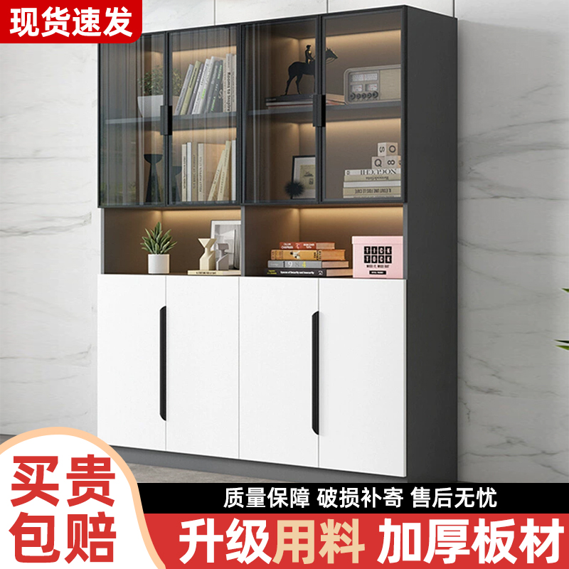 思南琴防尘玻璃书柜上楼安装