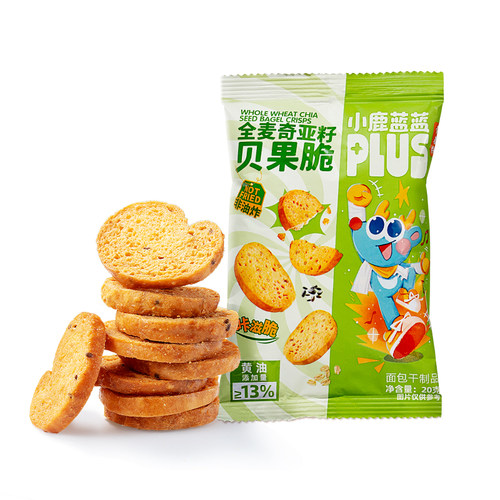 小鹿蓝蓝DHA高钙贝果脆
