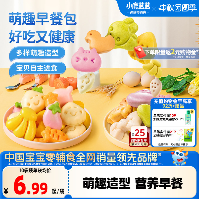 小鹿蓝蓝早餐馒头营养宝宝辅食图片