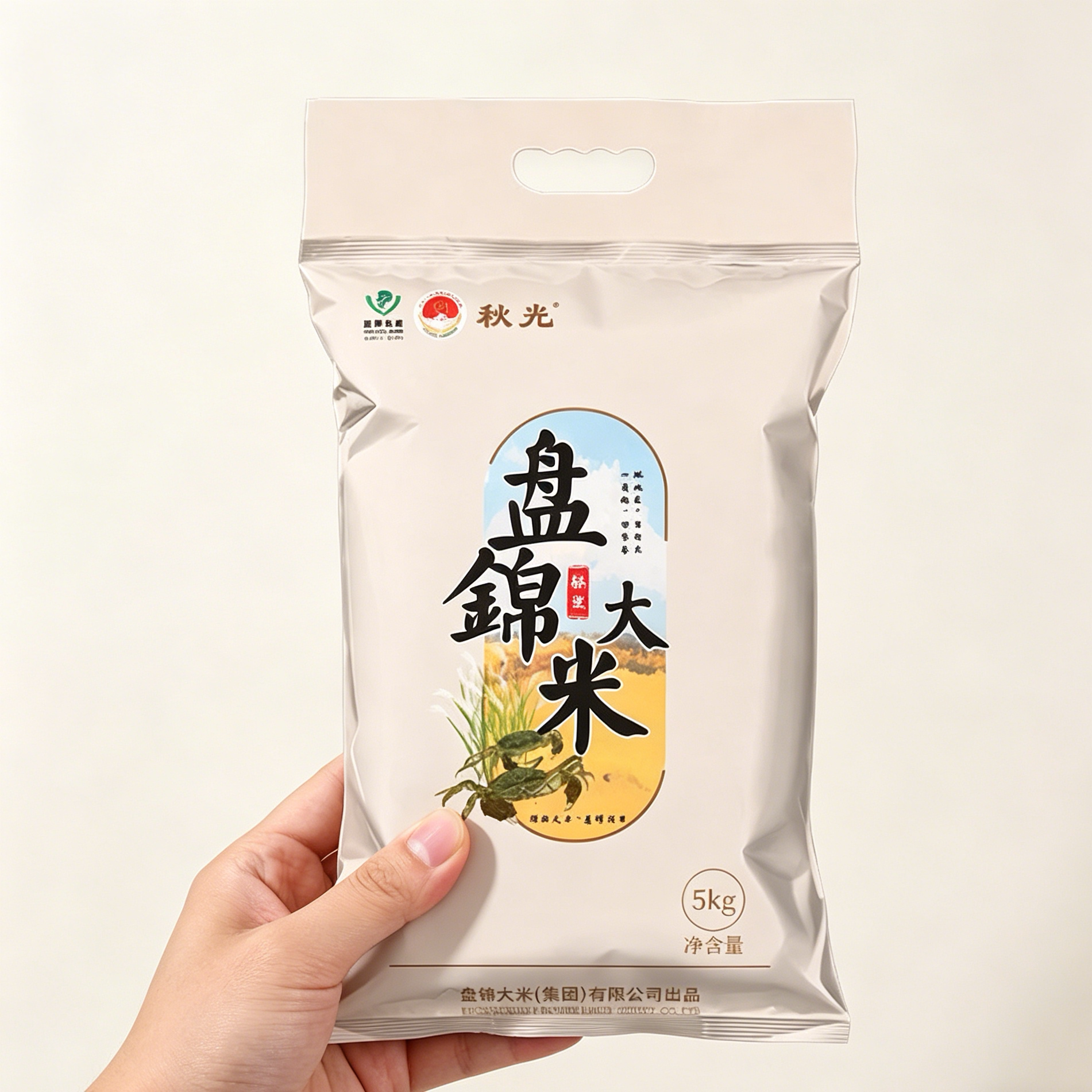 正宗盘锦大米25年新米蟹田东北米圆粒珍珠米包邮团购非真空