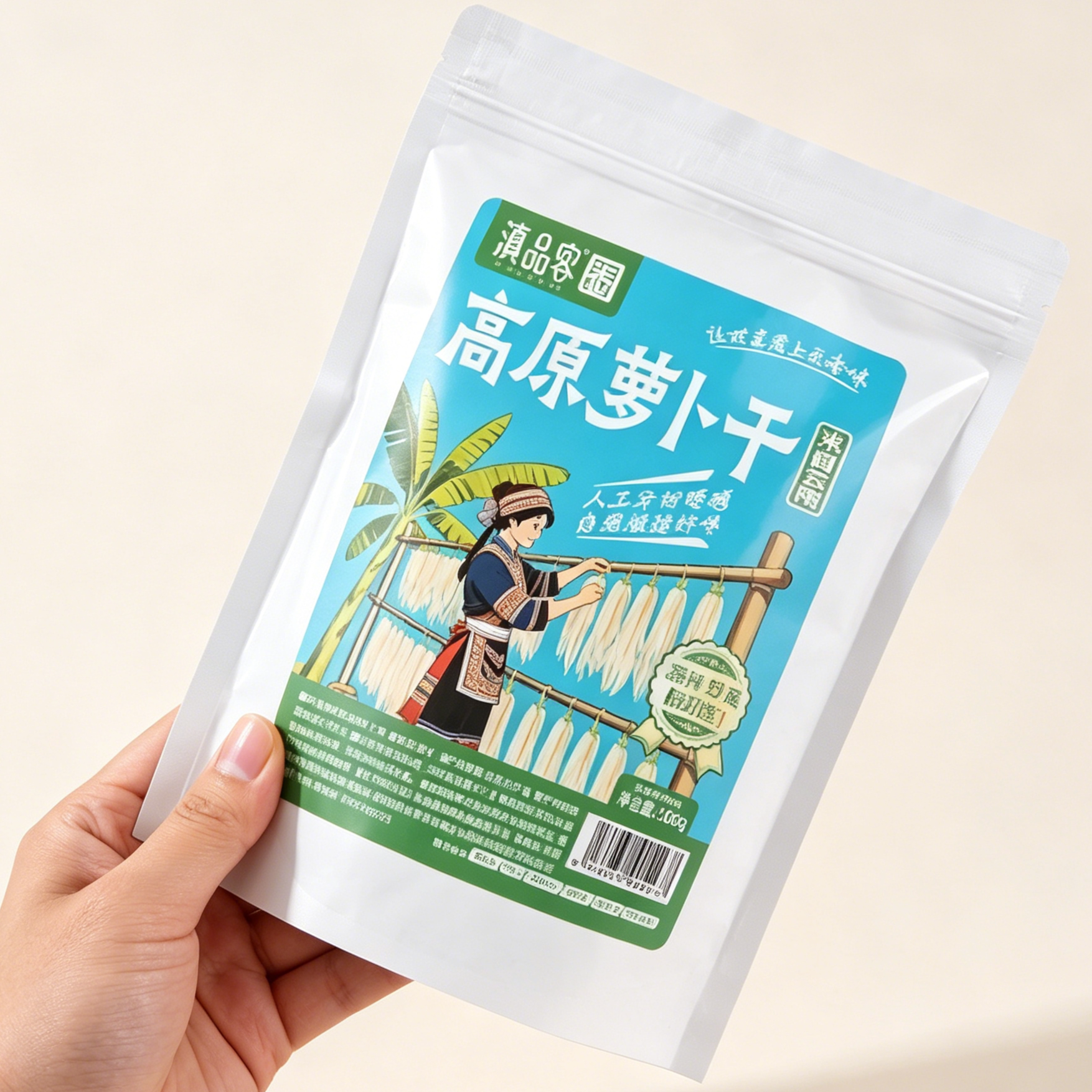 滇品客云南高原萝卜干农家自晒萝卜干萝卜条纯手工自然晾晒风干