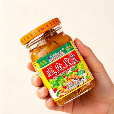 永汉一族潮汕特产 下饭下粥杂咸腌制带鱼 永汉带鱼咸鱼皇罐头杂咸
