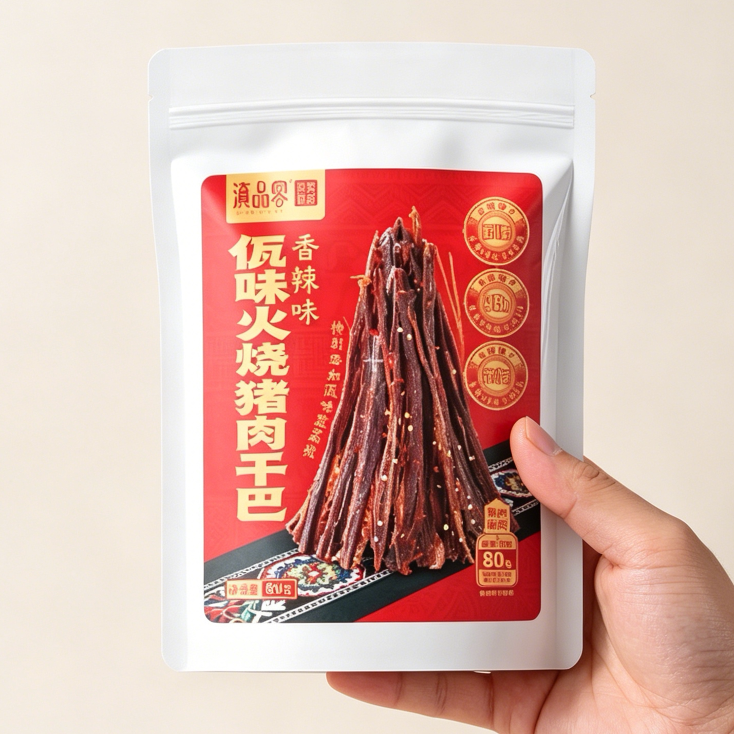 滇品客云南佤味火烧猪肉干巴撇菜根香辣休闲追剧解馋耐嚼肉类零食