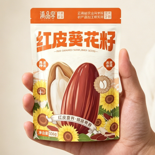 滇品客农科院云南红皮瓜子新货大颗粒原味水果生葵花籽甜糯坚果