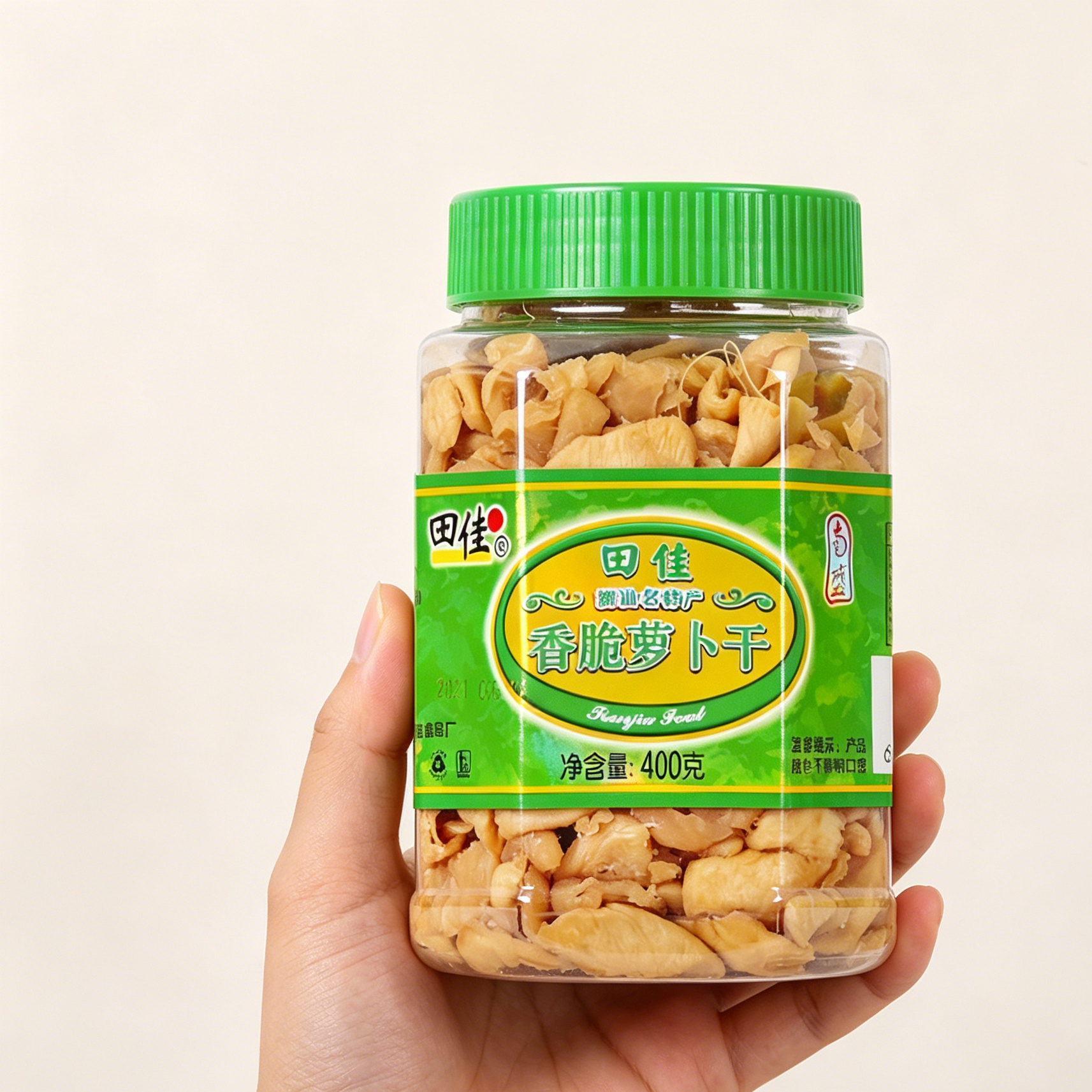 田佳潮汕特产潮州菜脯条萝卜条田佳香脆萝卜干下饭菜菜脯条煎蛋
