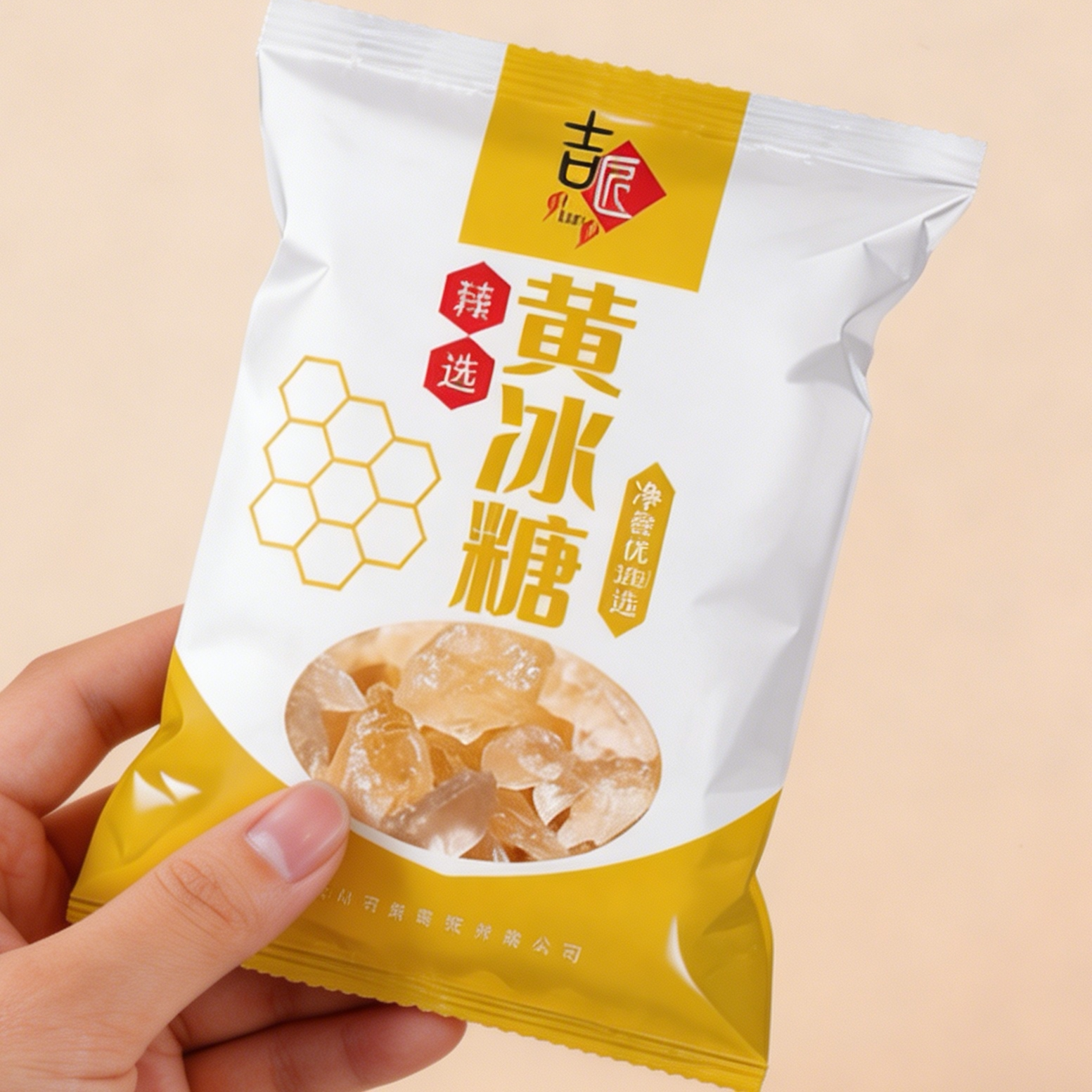吉匠老冰糖手工特产级小粒一级袋装食糖袋装500g酵素花茶柠檬茶红图片