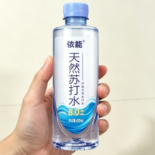 依能天然苏打水无糖弱碱性苏打水PH值8.0+ 420ml*15瓶