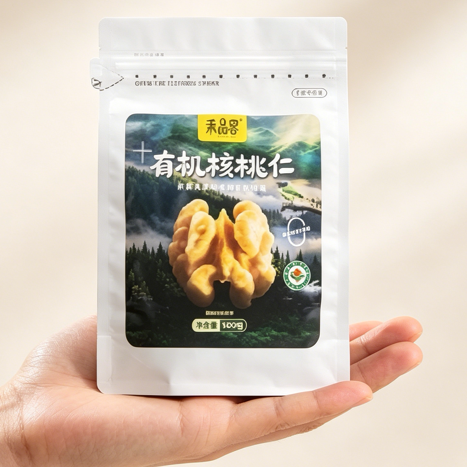 滇品客农科院云南有机核桃仁原味生核桃仁新货孕妇儿童坚果零食图片