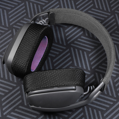 适用罗技Zone vibe100耳机套头戴式vibe100耳罩海绵套vibe125耳机罩原配替换耳垫耳棉保护套配件