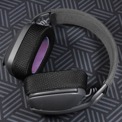 适用罗技Zone vibe100耳机套头戴式vibe100耳罩海绵套vibe125耳机罩原配替换耳垫耳棉保护套配件