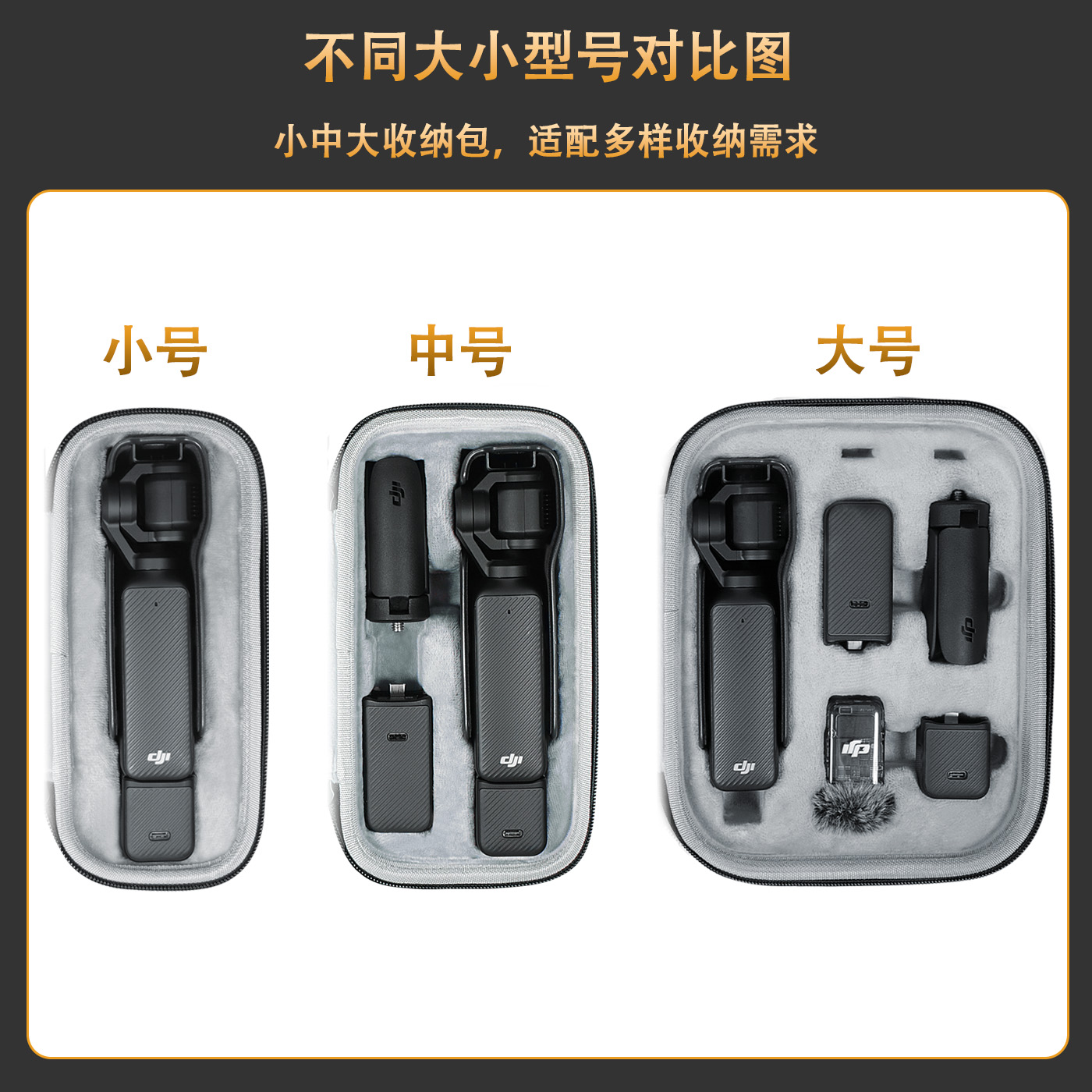 适用DJI大疆pocket3收纳包osmo proket3保护套硬壳手提户外便携包防水防摔保护盒口袋灵眸P3云台相机套装箱袋