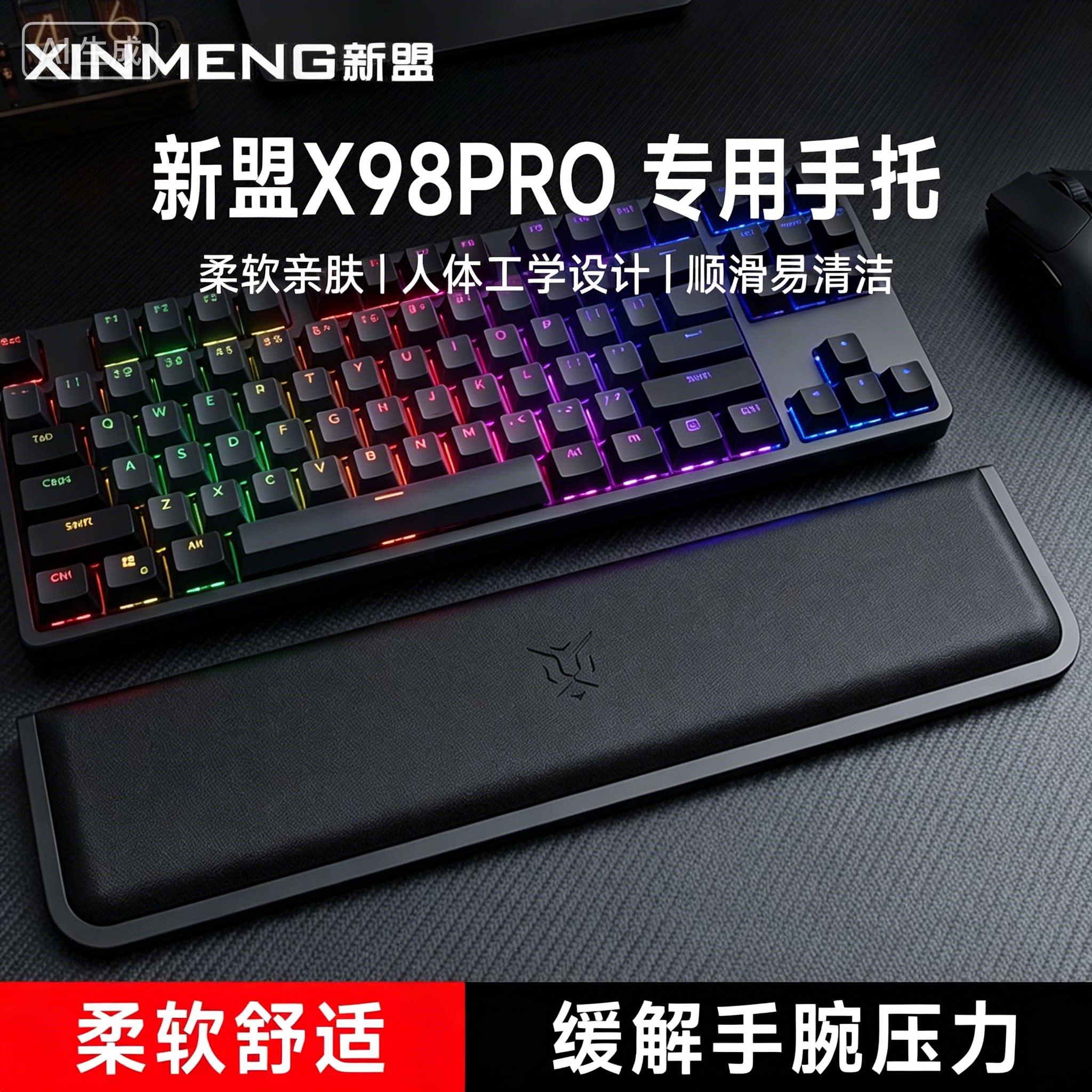 适用新盟X98PRO键盘手托手腕垫游戏专用记忆棉护腕掌托