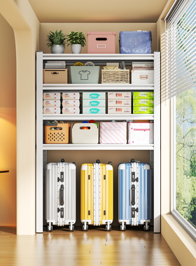 钢制多层置物架阳台收纳架杂物间地下室整理架家用落地书架储物架