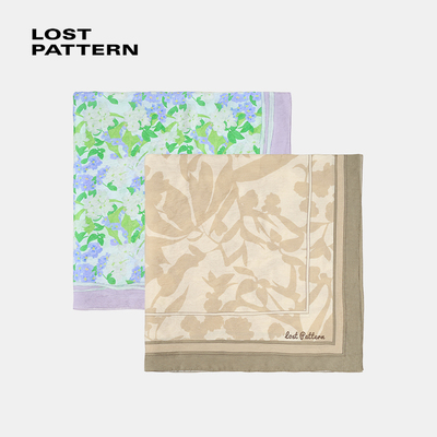 双成记夹竹桃丝棉纺大方巾防晒围裹裙披肩围巾 海边度假氛围感