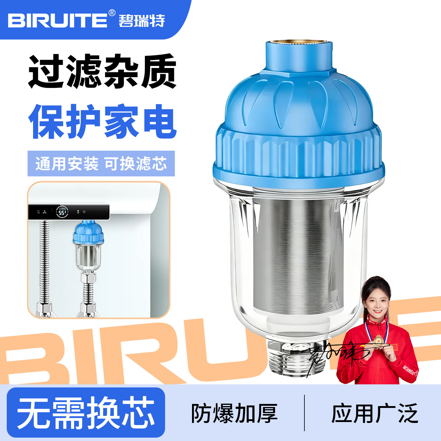 碧瑞特小过滤器保护家电