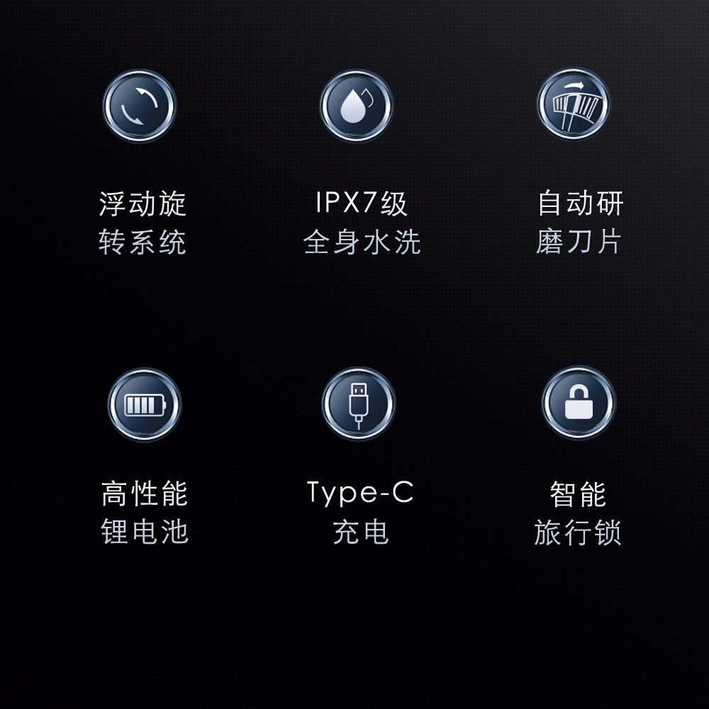 超人电动剃须刀RS210/5大