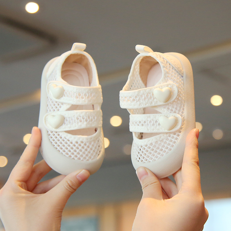 宝宝学步鞋镂空网眼透气公主鞋