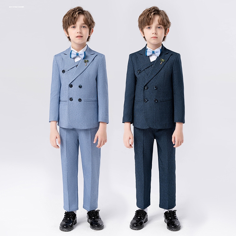 男童西服外套春秋2025新款儿童春季小香风上衣男大童春装西装套装