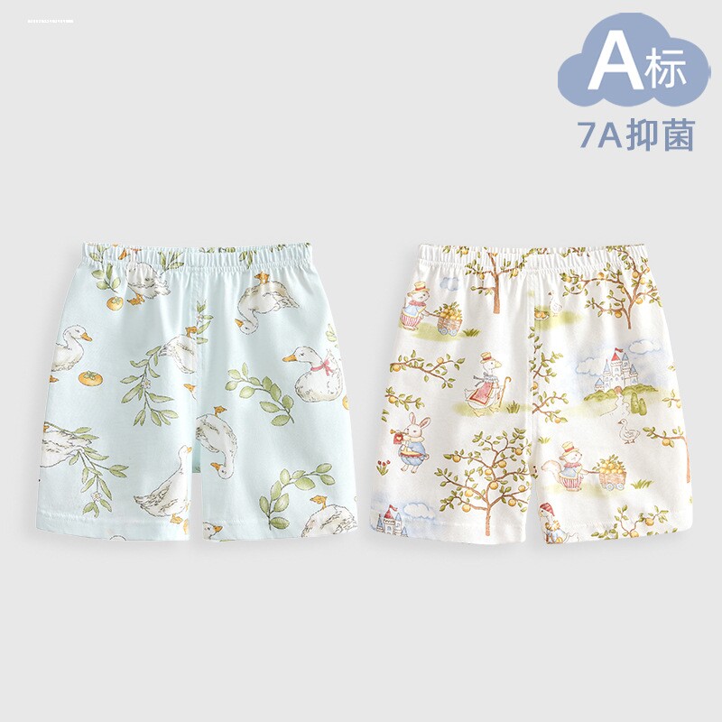 开裆内裤婴儿如厕小短裤男宝女宝纯棉一岁戒尿不湿男童开档面包裤