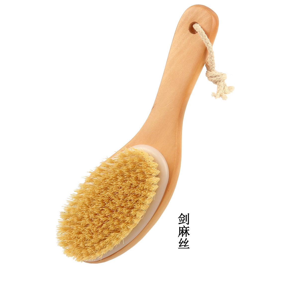 现货实木鸡腿形弯柄猪鬃