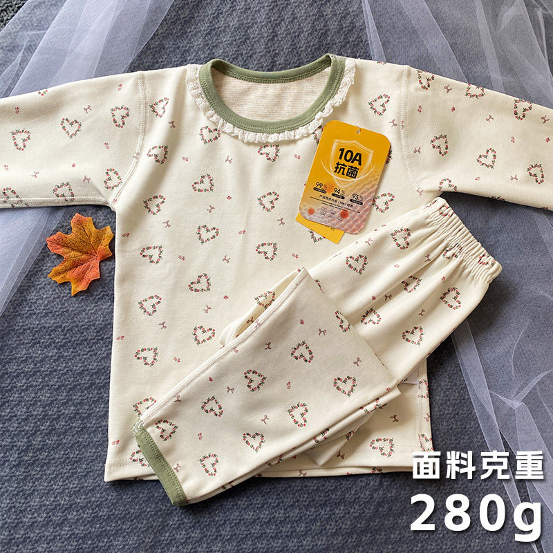 儿童睡衣秋冬女裤套装男