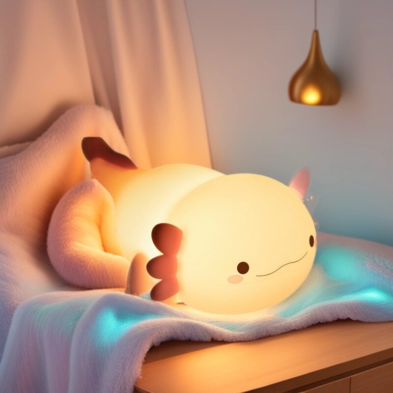 生日礼物蝾螈小夜灯卧室