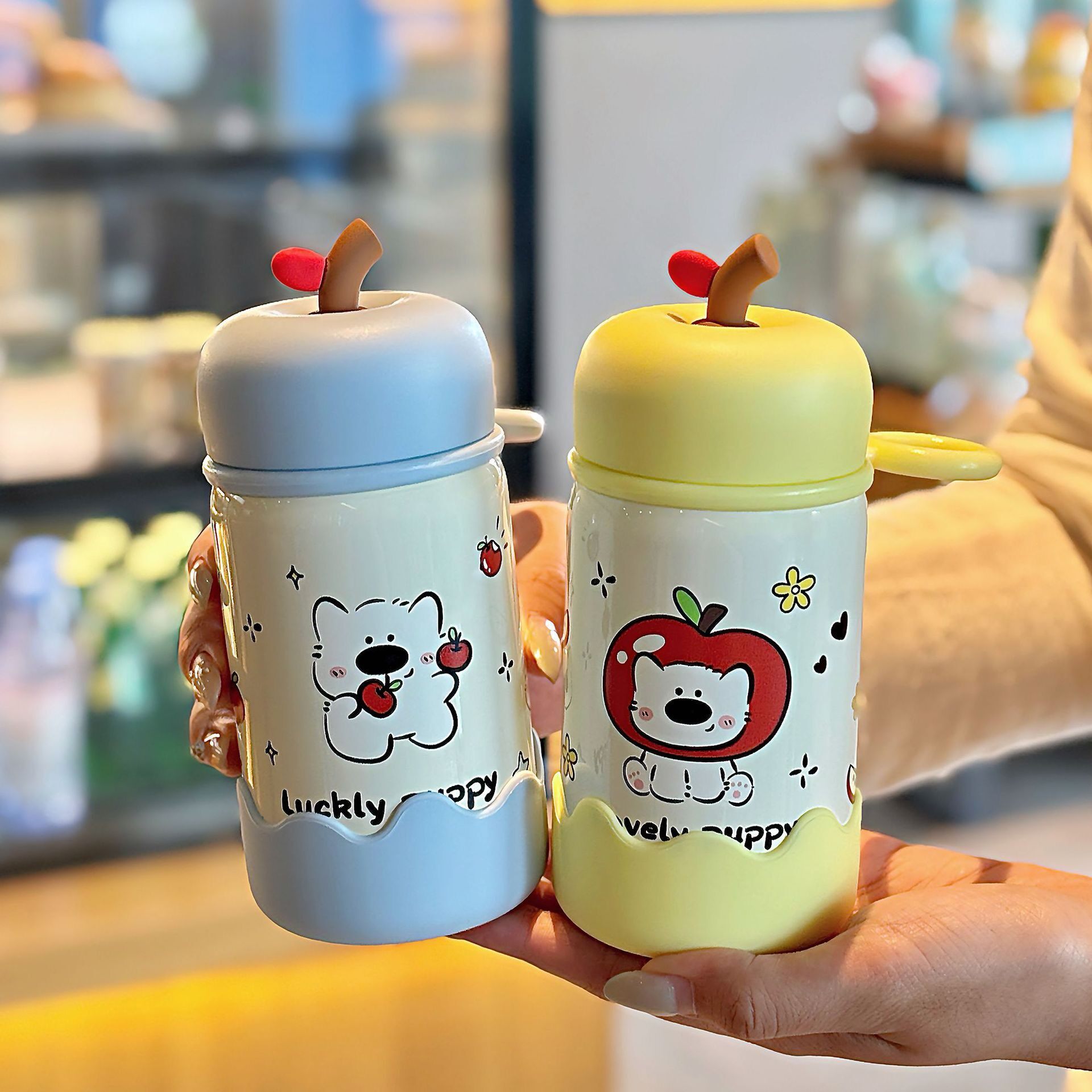 可爱苹果口袋保温杯高颜