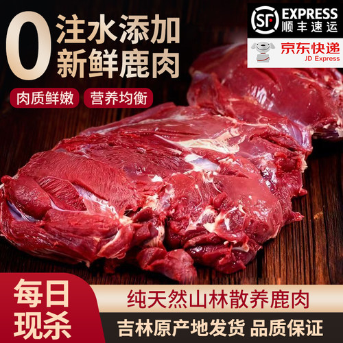 鹿肉新鲜整只梅花鹿腿