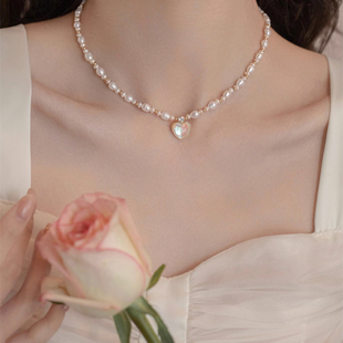 法国YaoYiZun珍珠项链女2025新款高级感轻奢小众赫本风锁骨颈链