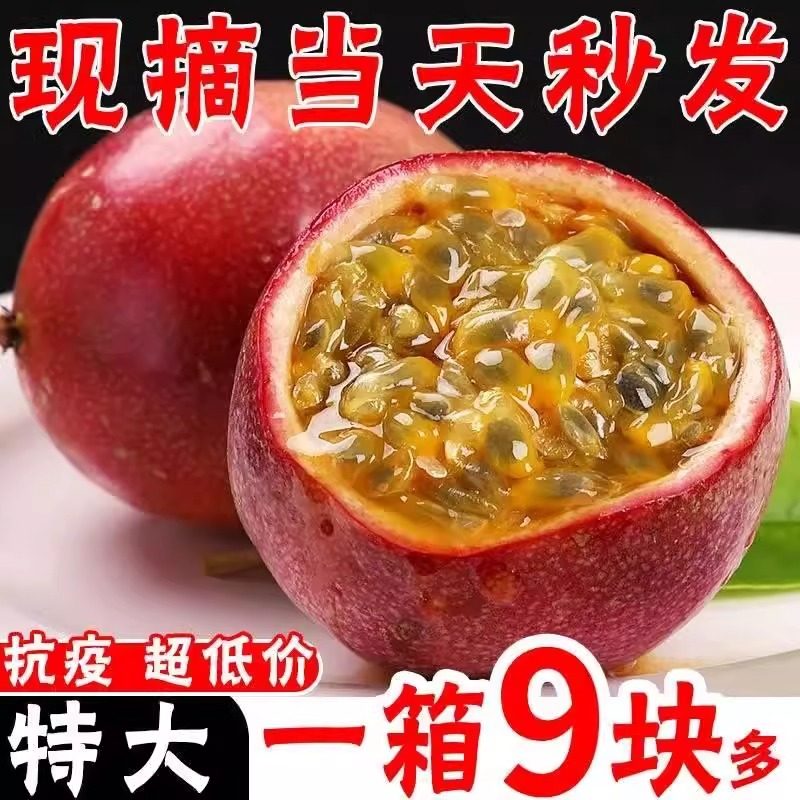 广西百香果新鲜包邮5斤大果紫皮白香果柠檬泡水发批皱当季水果,水产肉类/新鲜蔬果/熟食,百香果,淘宝优惠券,粉丝福利购,淘宝优惠卷