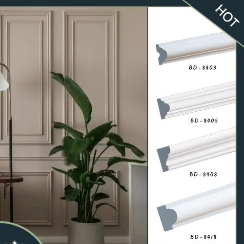 pu线条轻奢法式客厅电视背景墙书房餐厅室内装饰仿石膏线雕塑角花