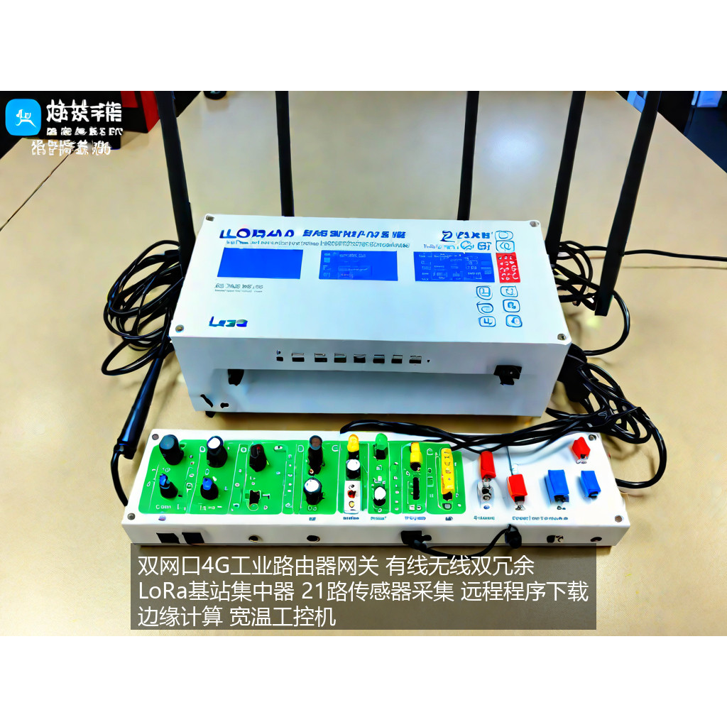 双网口4G工业路由器网关 有线无线双冗余 LoRa基站集中器21路传感
