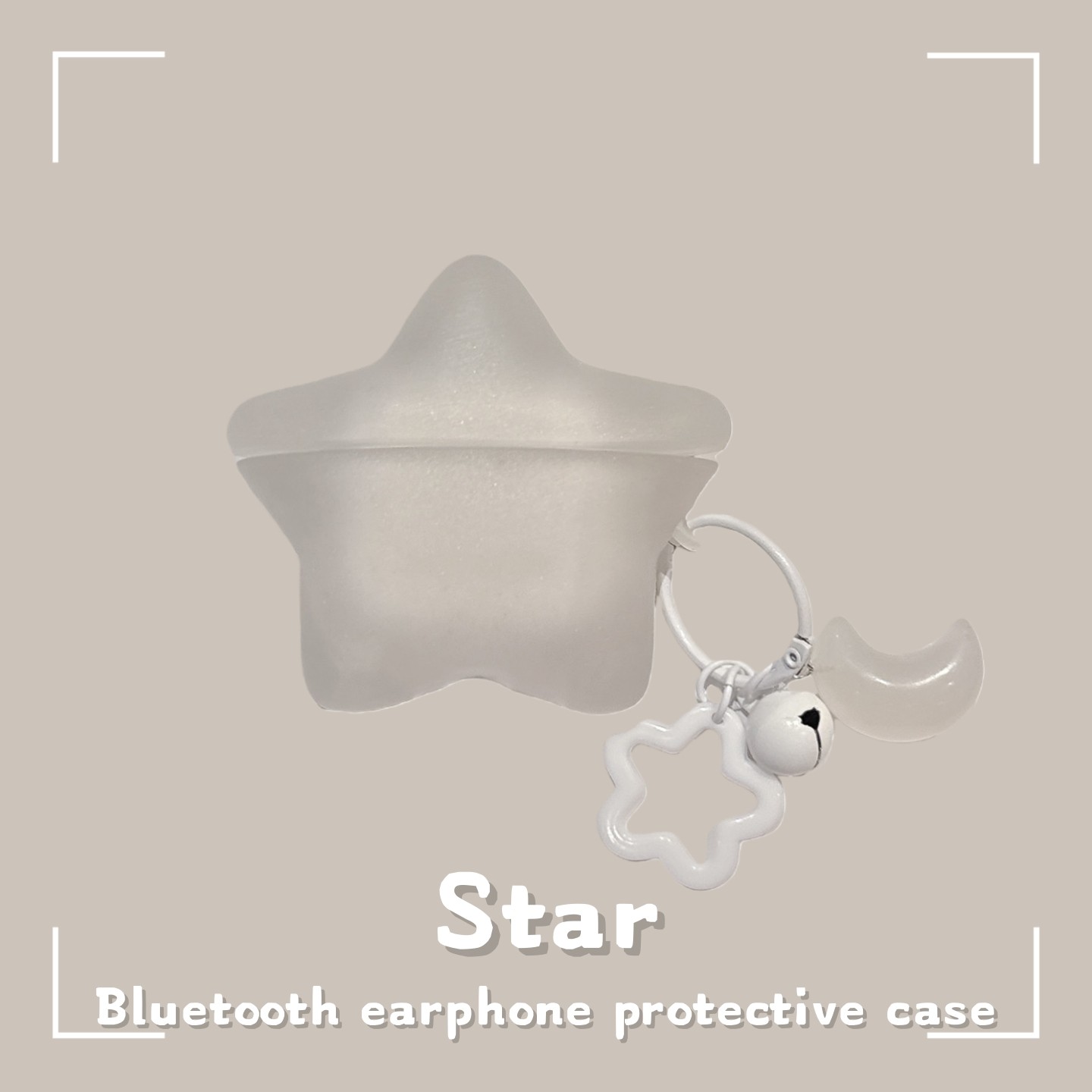立体创意简约纯色星星适用于OPPO ENCO free4蓝牙耳机保护套Air4pro耳机壳X3防摔R3pro少女心free2i轻奢硅胶