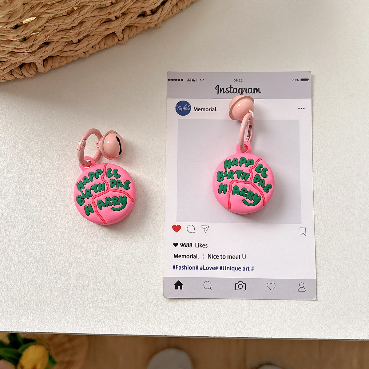 创意海格蛋糕适用于苹果AirTag追踪器保护套软壳少女心宠物防丢失,3C数码配件,数码防丢器保护套,淘宝优惠券,粉丝福利购,淘宝优惠卷