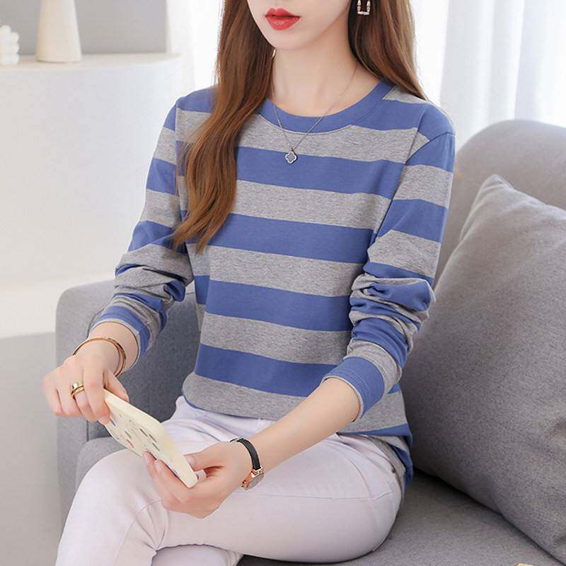 棉纯长袖t恤女士秋衣大尺宽打松底衫春装妈妈中老年码2025新款上