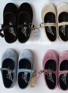 西班牙La Cadena 经典丝绒帆布休闲鞋儿童秋冬时尚百搭亲子款