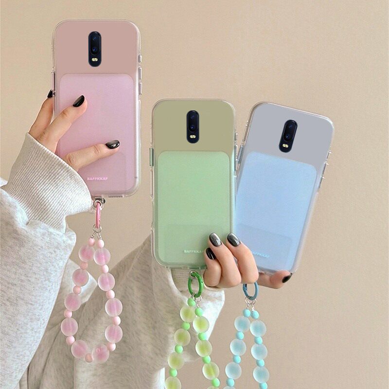 适用oppor17手机壳r15简约r11夏日r9s多巴胺r11s带r15x梦境版r17pro挂链r9plus情侣k1小清新r7s夏天oppo透明p