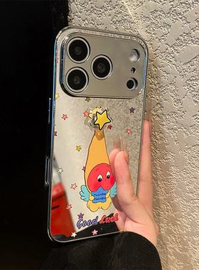卡通旋转天使星星人适用vivoiqooneo11手机壳iqneo10pro+镜子neo9镜面8化妆7se挂链6爱酷5s活力版3软z1十iq00
