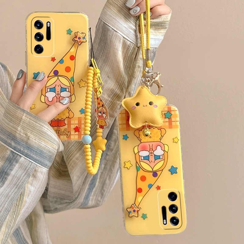 呆萌星星人哭娃适用oppofindn3flip手机壳findn2flip立体n3可旋转n2趣味findn折叠屏手链oppo卡通0pp0可爱硬