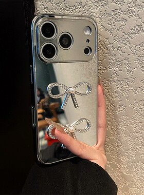 水钻珍珠蝴蝶结适用oppoa97手机壳a96镜子a95镜面a93s闪粉a91韩系a72立体a53电镀a58x硅胶a57/a56/a11x/a9/a3