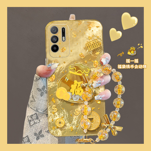 2025金币福袋适用oppoa3pro手机壳a2x立体a1金色a97挂链a96简约a95硅胶a93a91a72a58a57a52a32a11a9a31a8a5女