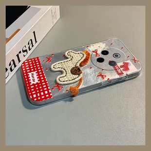 t35 y53 y33 y93s 蝴蝶结刺绣小马适用vivoy500pro手机壳y300i新年y200gt棋盘格y100t卡通y50m立体y77e软y97