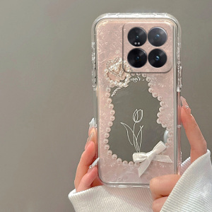 立体爱心蝴蝶结适用小米14pro手机壳13ultra镜面11青春版高级感12x镜子10s日韩9硅胶8软壳civi3个性2小众1s女