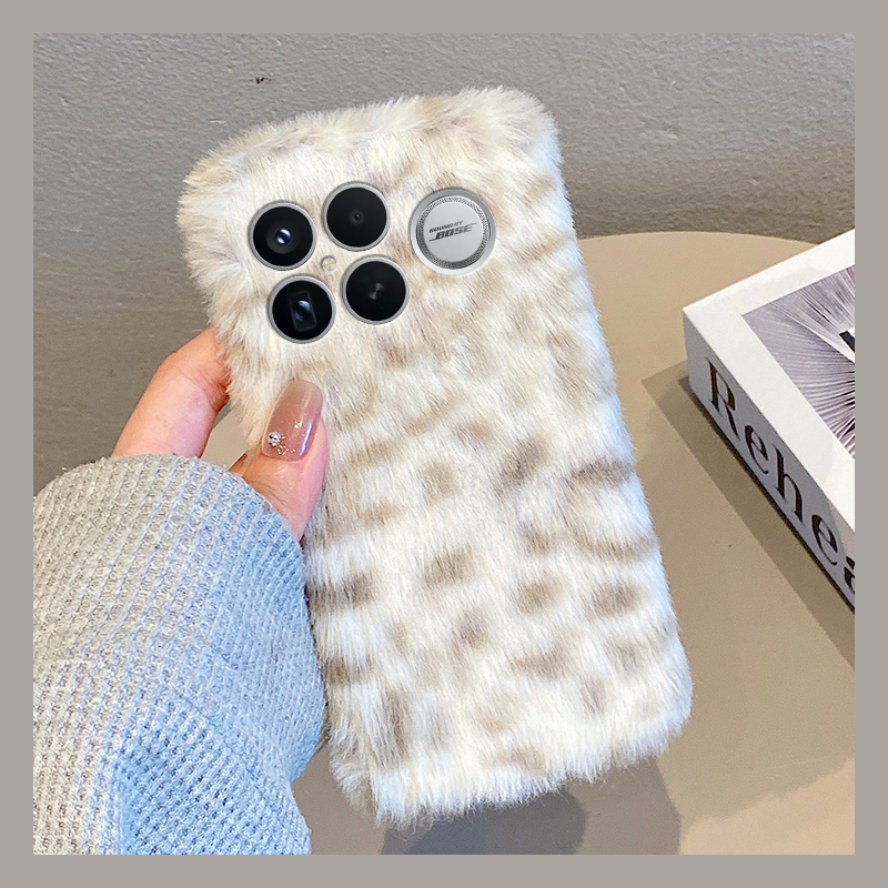 ins风条纹线条适用小米红米k90promax手机壳k80豹纹k70pro拼色k60e至尊版k50毛绒turbo4秋冬3软k40s/k30i/12x