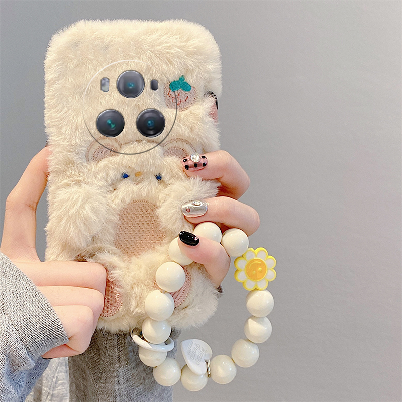 可爱小熊适用华为荣耀play8tpro手机壳paly7t挂链6t斜挎5t硅胶magic6pro至臻版majic5保时捷版4/3honor毛茸茸