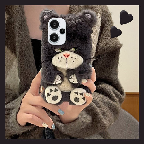 毛茸茸毛绒绒路西法猫手机壳