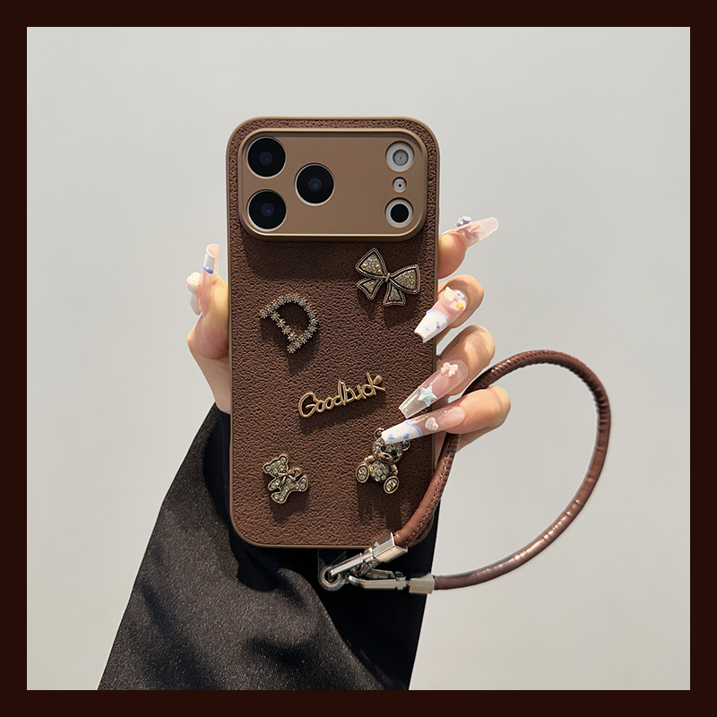 小熊英文蝴蝶结适用华为荣耀magic8pro手机壳mgaic7水钻6斜挎5可背带4挂绳3por卡通honor月坑纹硅胶立体软壳p